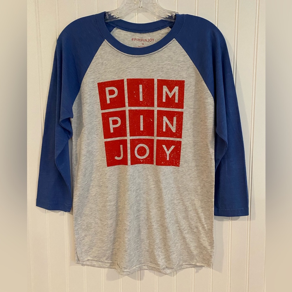 Pimpinjoy baseball tee BRAND NEW NEVER WORN SIZE SMALL